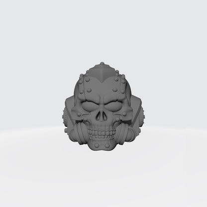 Space Marine Chaplain Grimaldus Skull Helmet for McFarlane Toys Grimdark Marine Action Figures