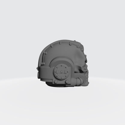 Chaplain Grimaldus Skull Helmet for McFarlane Toys Grimdark Marine Action Figures
