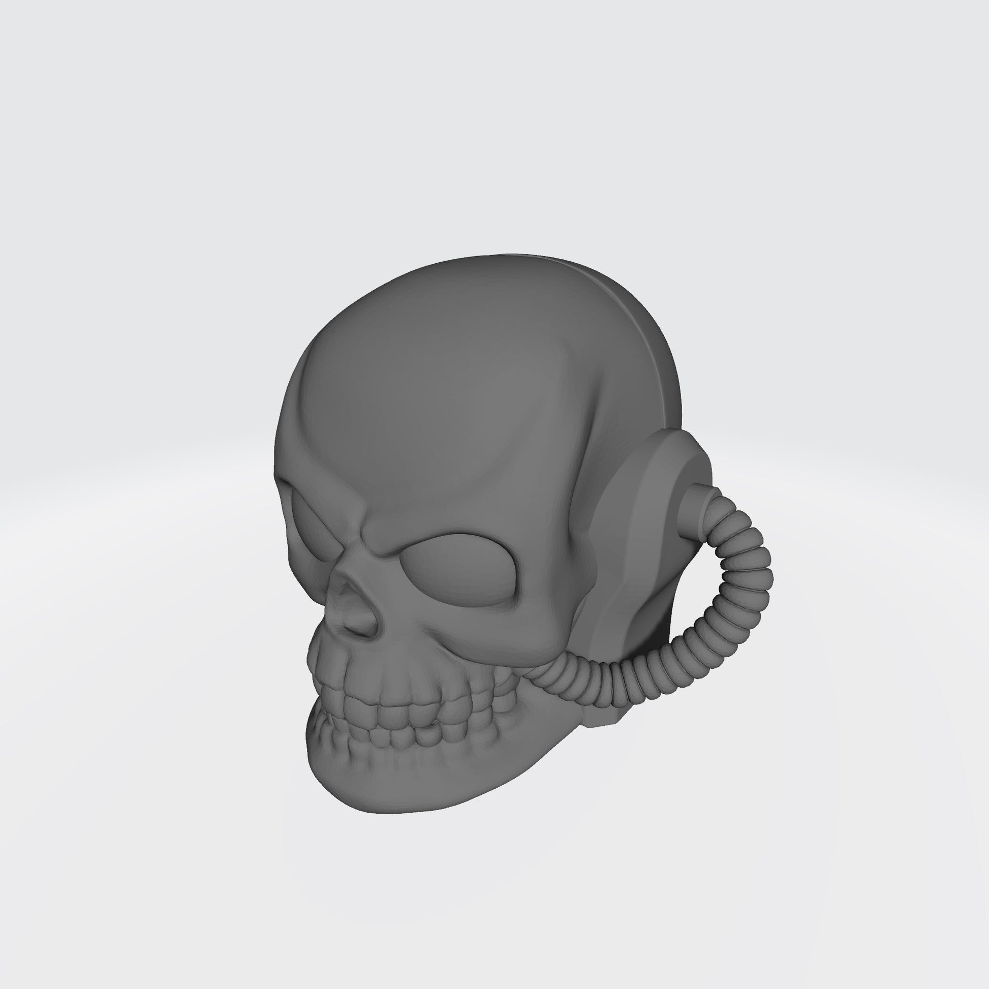 Space Marine Chaplain Skull Helmet with Hoses for McFarlane Toys Grimdark Marine Action Figures