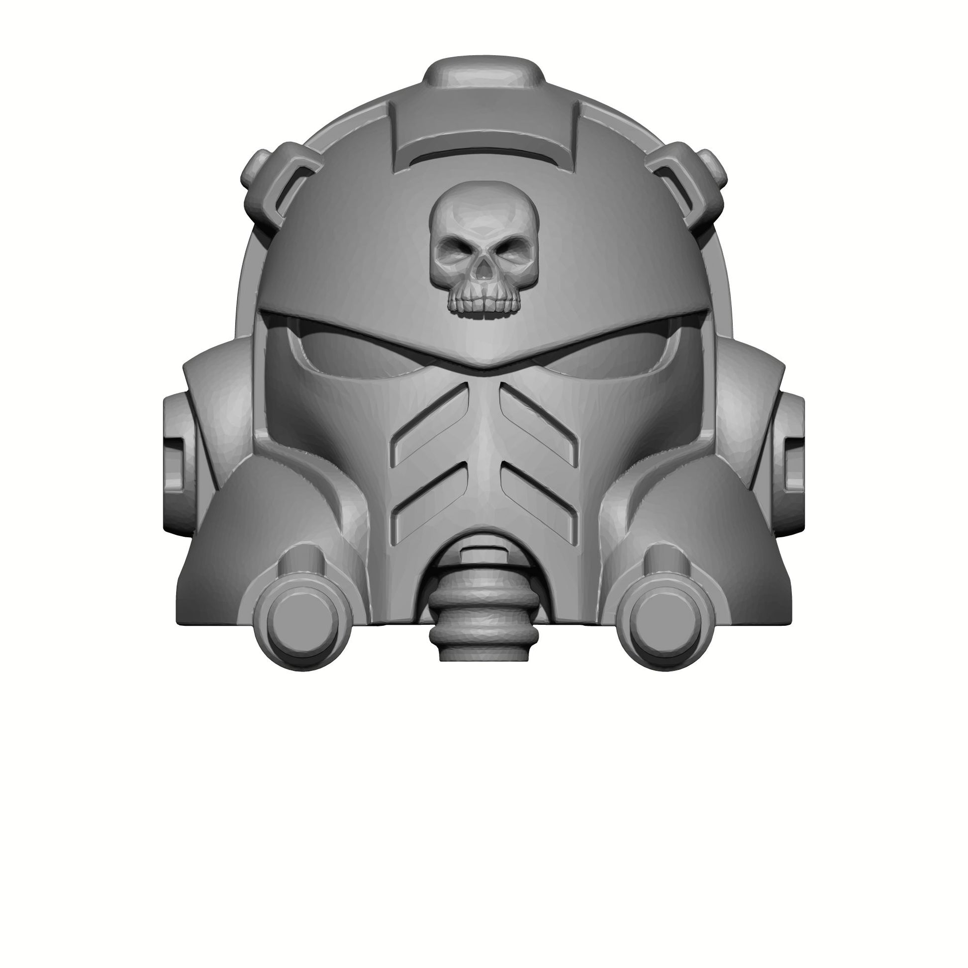 Gravis Captain Armor Mark X Helmet w Skull for McFarlane Toys Loyalist Marine Action Figures