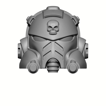 Gravis Captain Armor Mark X Helmet w Skull for McFarlane Toys Loyalist Marine Action Figures