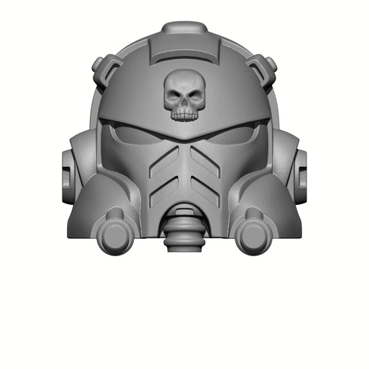 Gravis Captain Armor Mark X Helmet w Skull for McFarlane Toys Loyalist Marine Action Figures