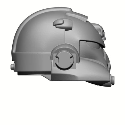 Gravis Captain Armor Mark X Helmet w Skull for McFarlane Toys Loyalist Marine Action Figures
