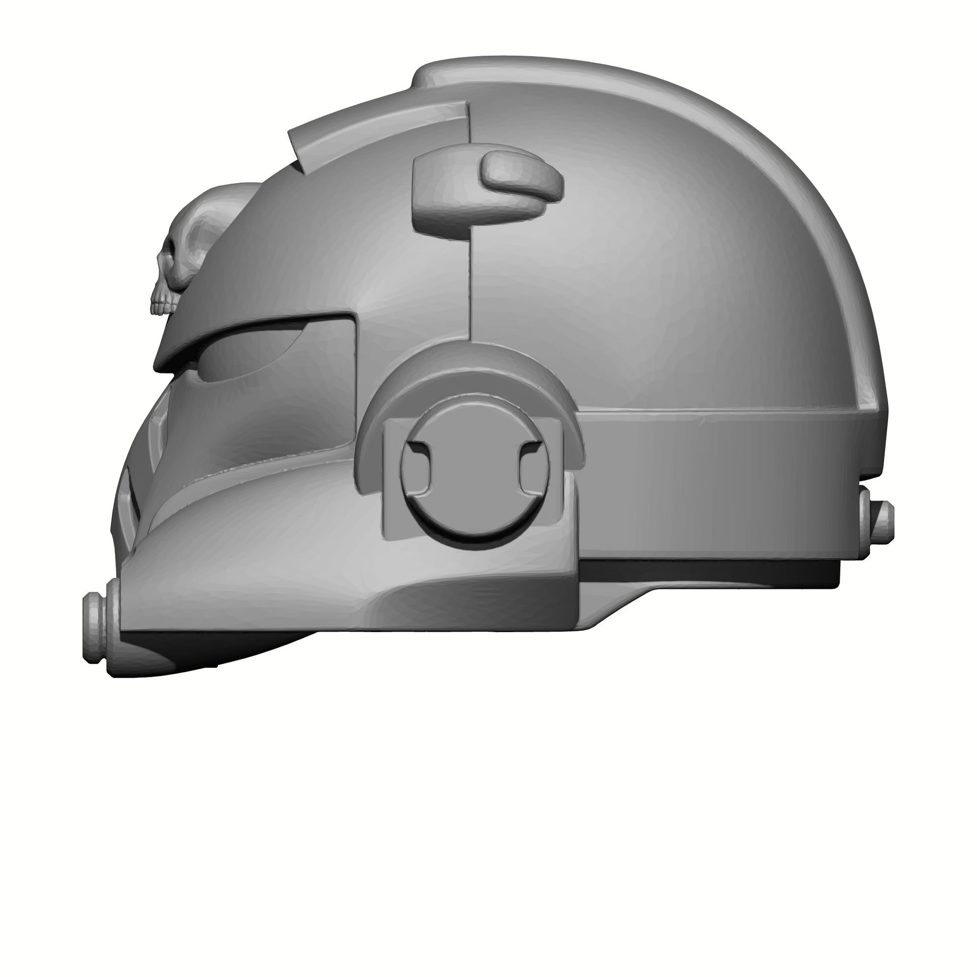 Gravis Captain Armor Mark X Helmet w Skull for McFarlane Toys Loyalist Marine Action Figures