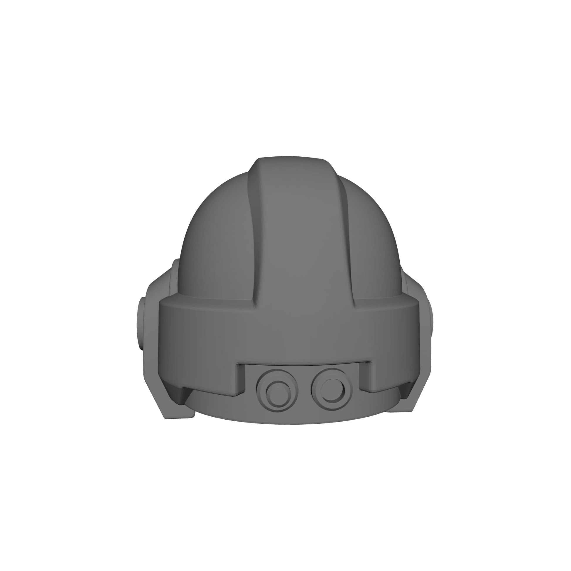 Celestial Knight Helmet with One Tube and Optics V1-R resin upgrade for 1:12 scale armored action figures by Fantasy World Games.