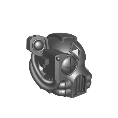 Space Wolves Legion MK VIII Helmet with Optics and Diamond on the Right for McFarlane Toys Loyalist Marine Action Figures