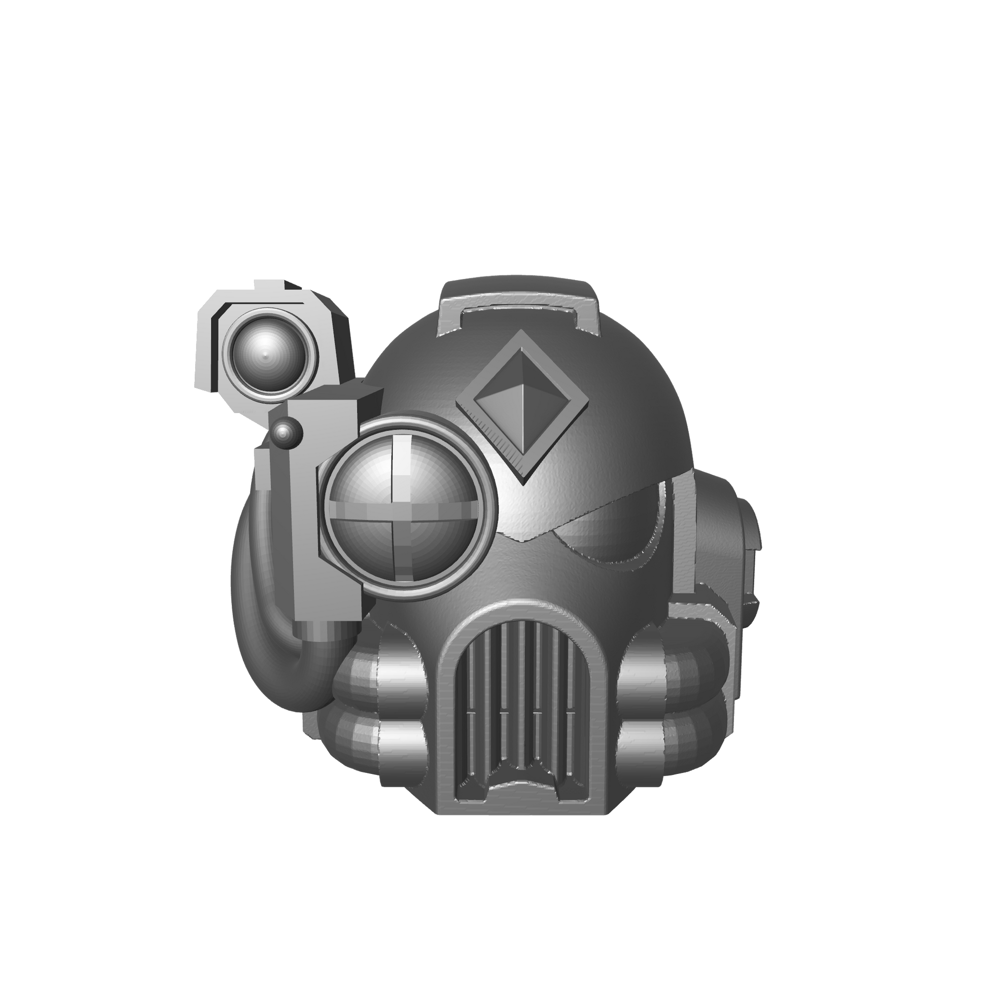 Space Wolves Legion MK VIII Helmet with Optics and Diamond on the Right for McFarlane Toys Loyalist Marine Action Figures