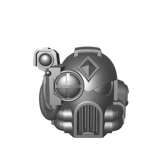 Space Wolves Legion MK VIII Helmet with Optics and Diamond on the Right for McFarlane Toys Loyalist Marine Action Figures