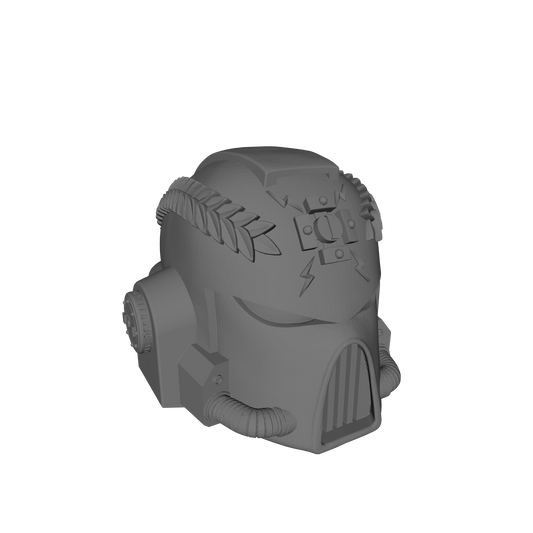 Veteran Space Marine Mark VII Helmet for McFarlane Toys Loyalist Marine Action Figures Custom 1/12th Scale Heads