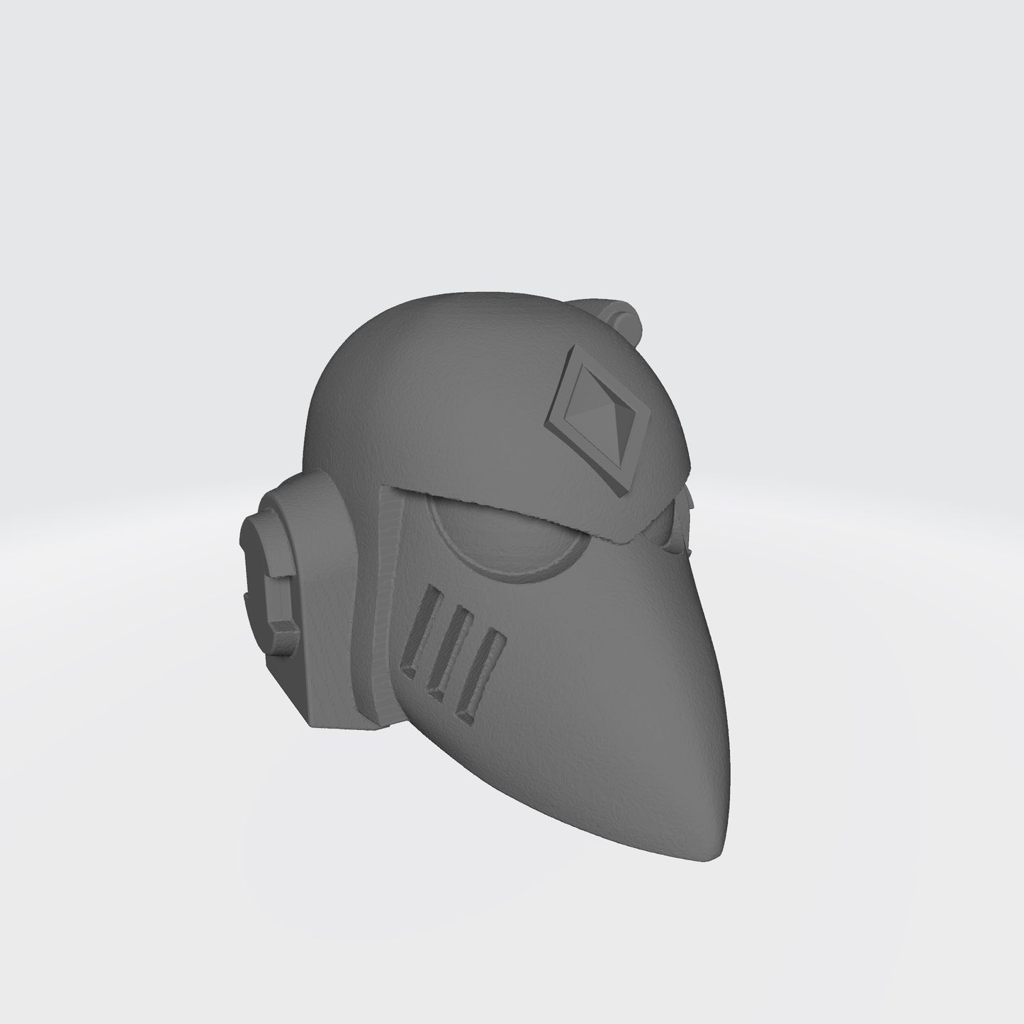 Space Wolf Helmet MKVI with Gem and Sensor Compatible with Miniatures and Action Figures