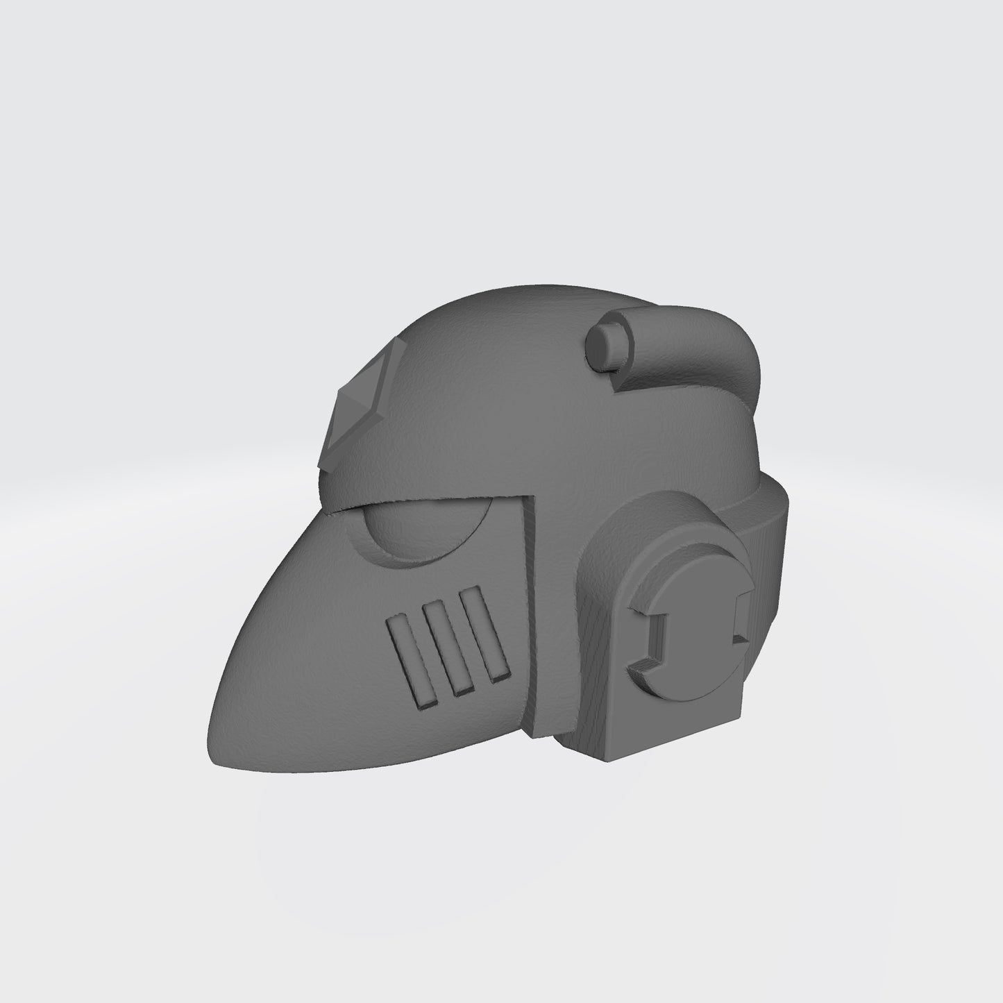 Space Wolf Helmet MKVI with Gem and Sensor Compatible with Miniatures and Action Figures