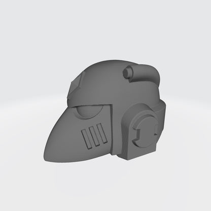 Space Wolf Helmet MKVI with Gem and Sensor Compatible with Miniatures and Action Figures