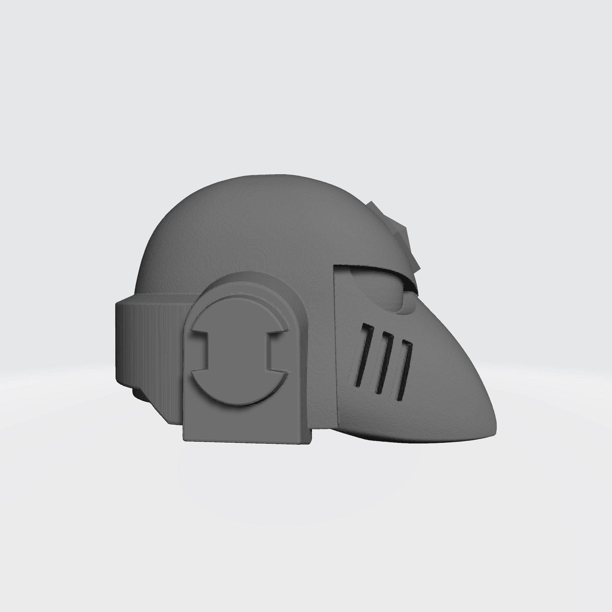 Space Wolf Helmet MKVI with Gem and Sensor Compatible with Miniatures and Action Figures
