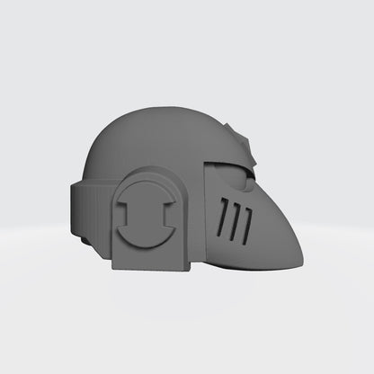 Space Wolf Helmet MKVI with Gem and Sensor Compatible with Miniatures and Action Figures