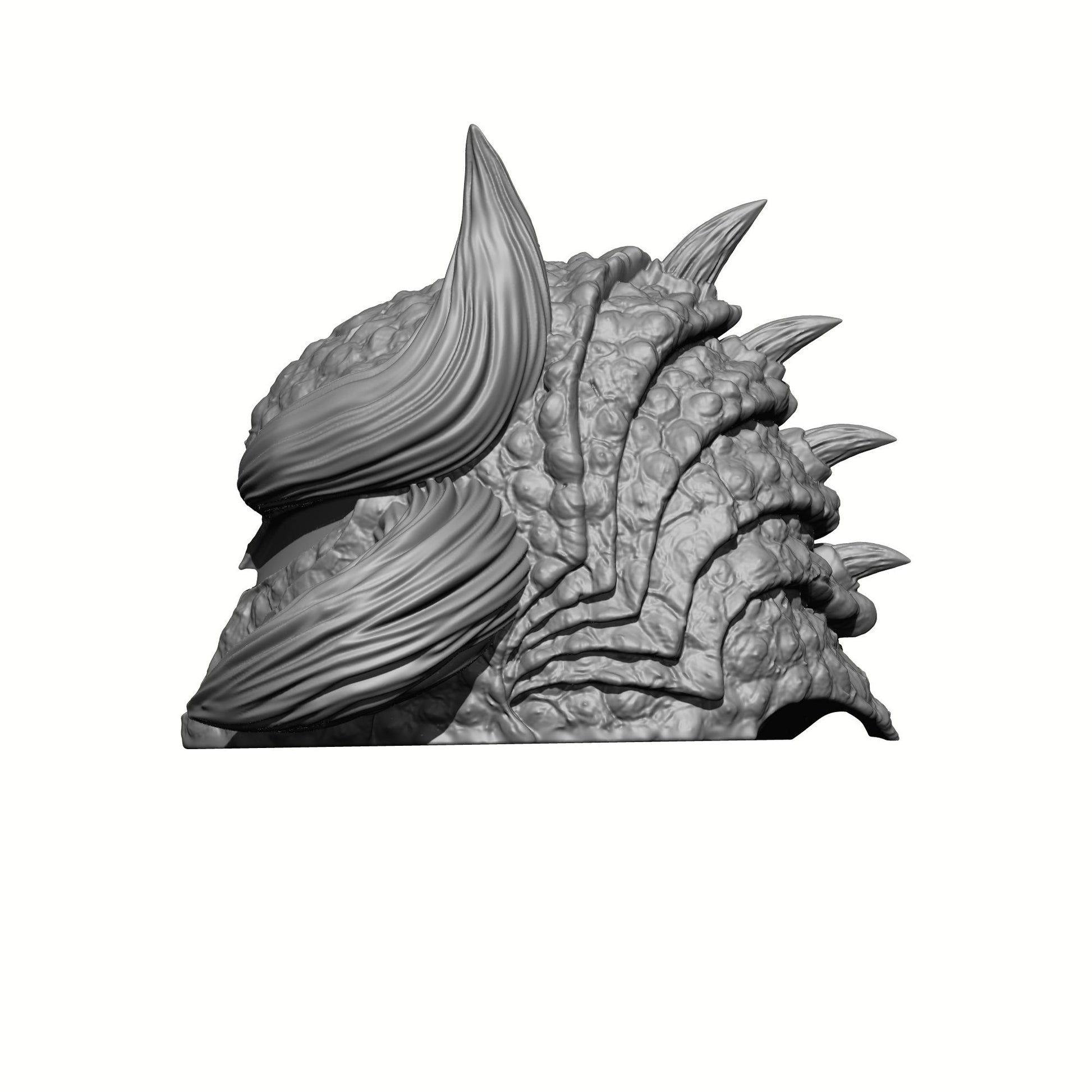 Salamanders Legion MH Elite Dragon Helmet with Horns Compatible with McFarlane Space Marine Action Figures