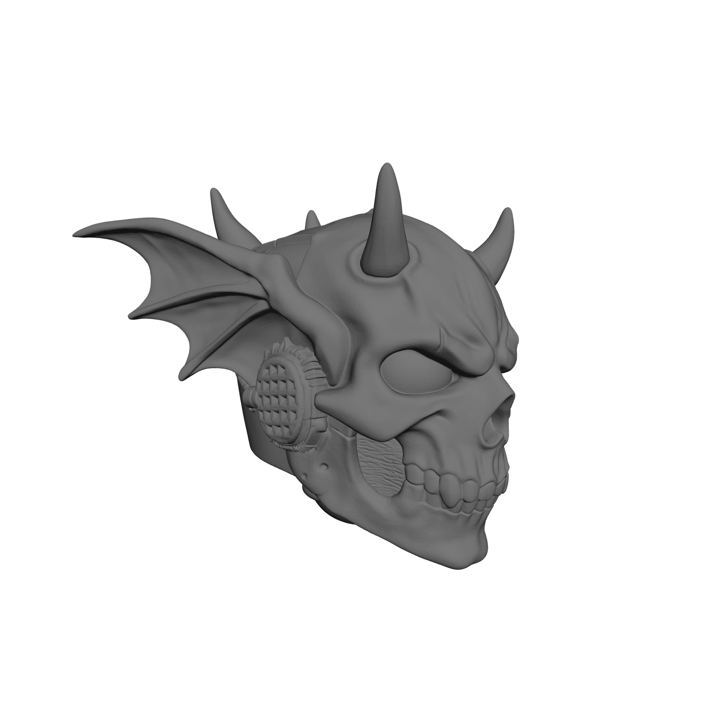 Night Terrors Warrior Order Screaming Skull Helmet V2 Compatible with McFarlane Toys 7-Inch Armored Action Figures Custom Resin Helmet