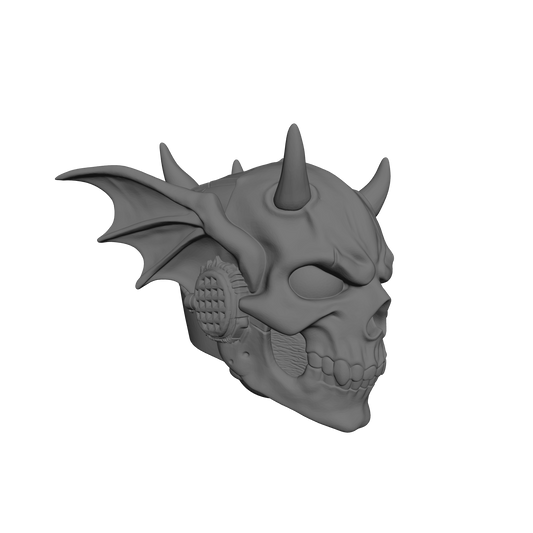 Night Terrors Warrior Order Screaming Skull Helmet V2 Compatible with McFarlane Toys 7-Inch Armored Action Figures Custom Resin Helmet