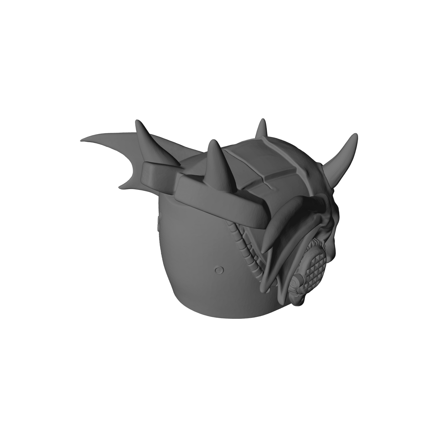 Night Terrors Warrior Order Screaming Skull Helmet V2 Compatible with McFarlane Toys 7-Inch Armored Action Figures Custom Resin Helmet