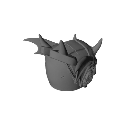 Night Terrors Warrior Order Screaming Skull Helmet V2 Compatible with McFarlane Toys 7-Inch Armored Action Figures Custom Resin Helmet