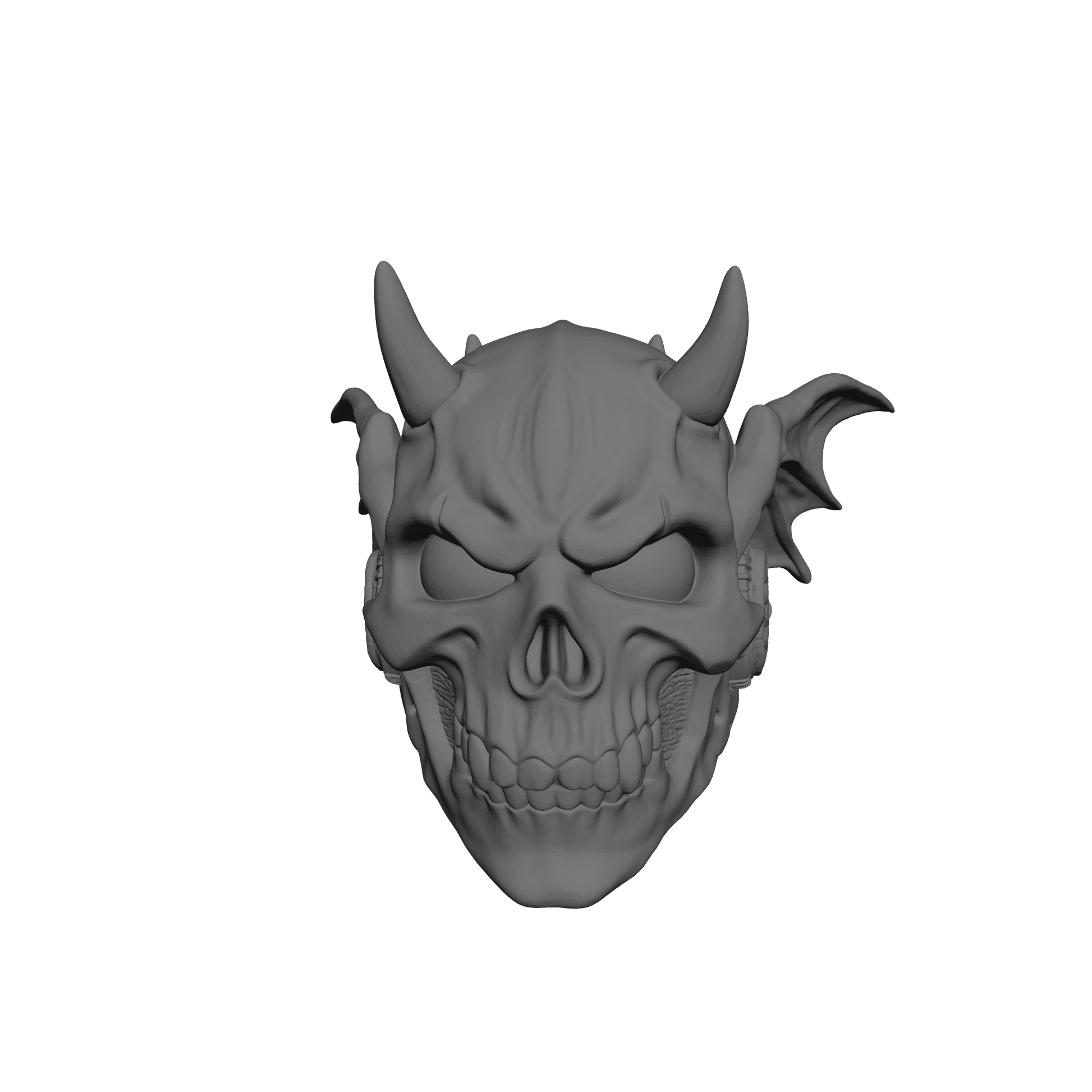 Night Terrors Warrior Order Screaming Skull Helmet V2 Compatible with McFarlane Toys 7-Inch Armored Action Figures Custom Resin Helmet