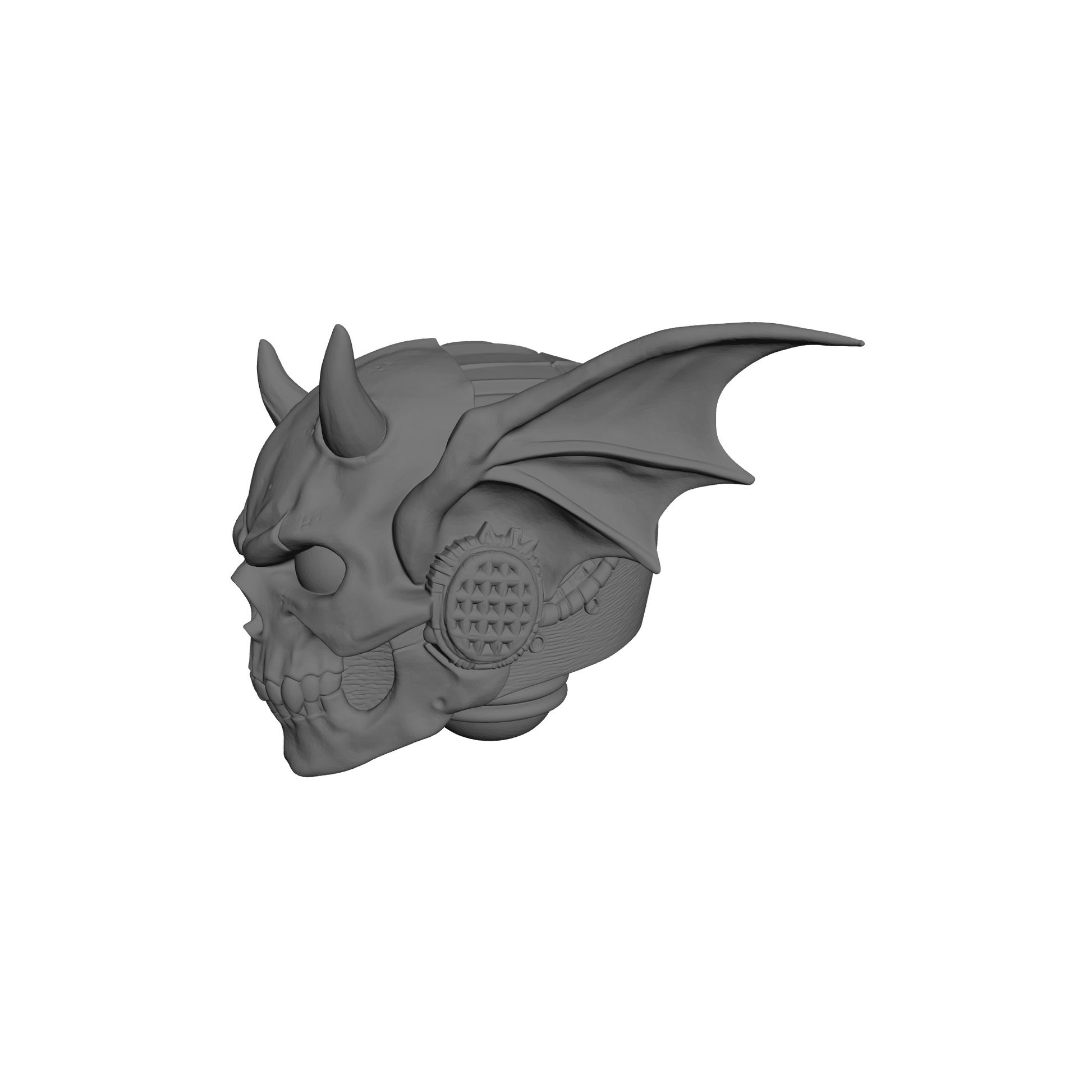 Night Terrors Warrior Order Screaming Skull Helmet V3 Compatible with McFarlane Toys 7-Inch Armored Action Figures Custom Resin Helmet