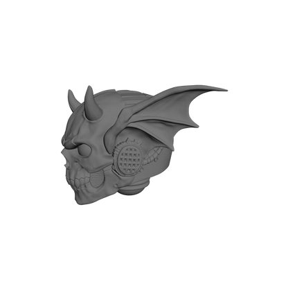 Night Terrors Warrior Order Screaming Skull Helmet V3 Compatible with McFarlane Toys 7-Inch Armored Action Figures Custom Resin Helmet