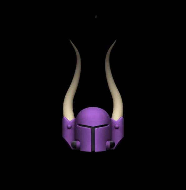 Space Crusader Helmet with Horns for McFarlane Toys Space Marine Action Figures