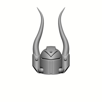 Space Crusader Helmet with Arrow and Horns for McFarlane Toys Space Marine Action Figures