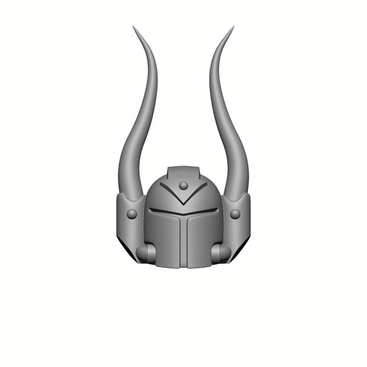 Space Crusader Helmet with Arrow and Horns for McFarlane Toys Space Marine Action Figures