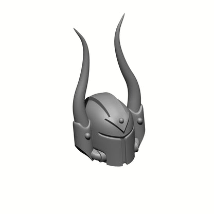 Space Crusader Helmet with Arrow and Horns for McFarlane Toys Space Marine Action Figures