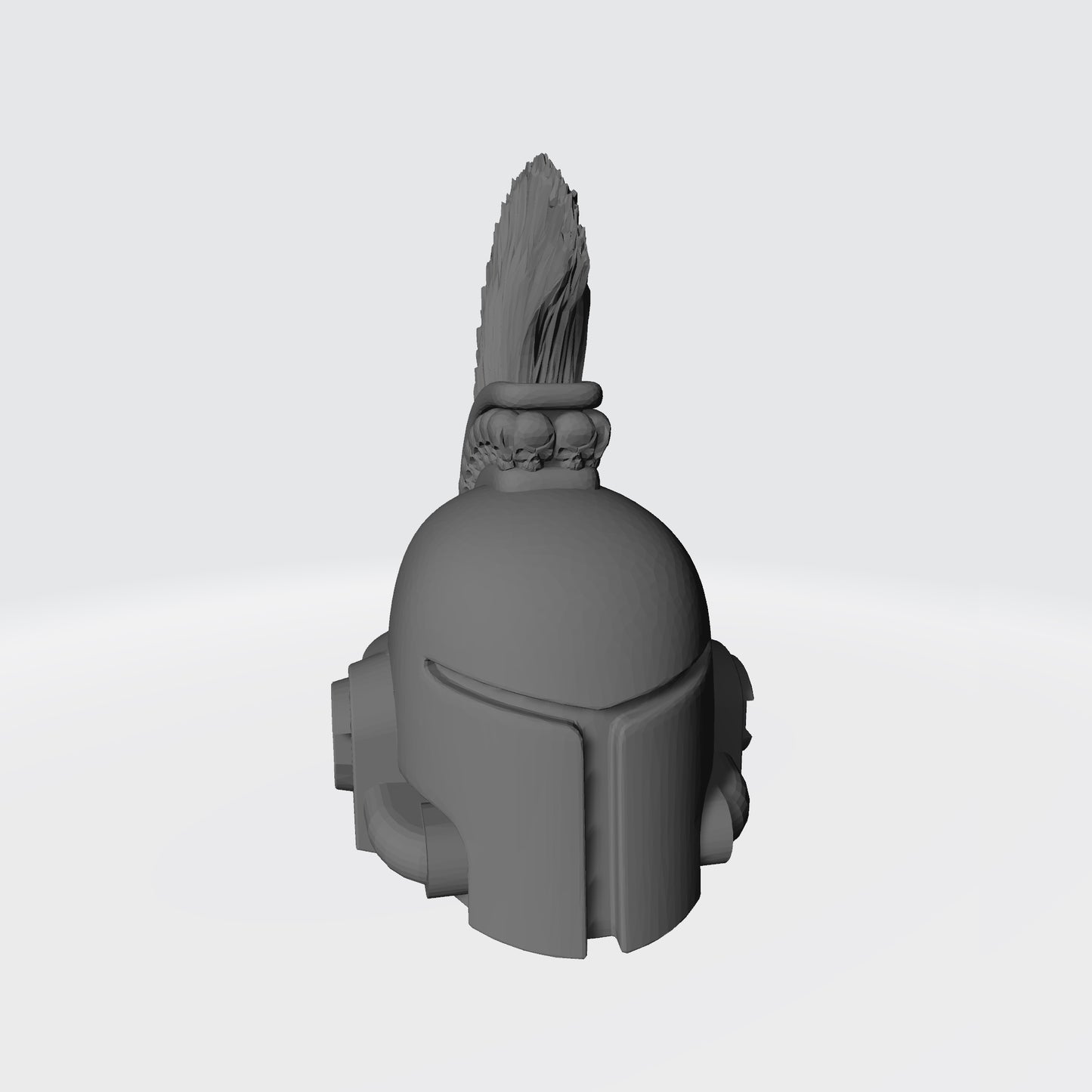 Space Crusader Helmet with Mohawk, Skulls, and Tubes Ver. 2 for McFarlane Toys Space Marine Action Figures