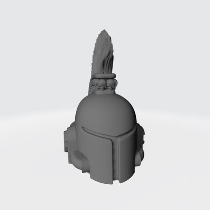 Space Crusader Helmet with Mohawk, Skulls, and Tubes Ver. 2 for McFarlane Toys Space Marine Action Figures
