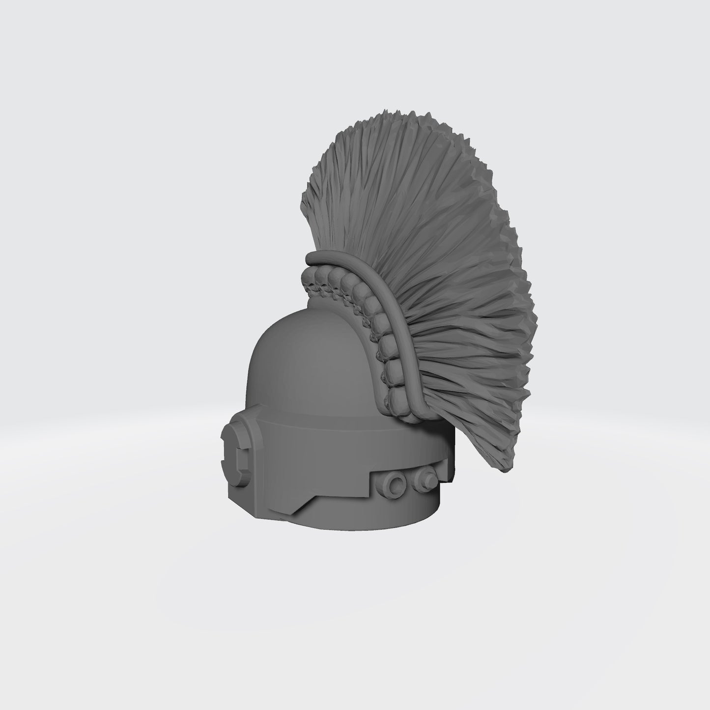 Space Crusader Helmet with Mohawk, Skulls, and Tubes Ver. 2 for McFarlane Toys Space Marine Action Figures