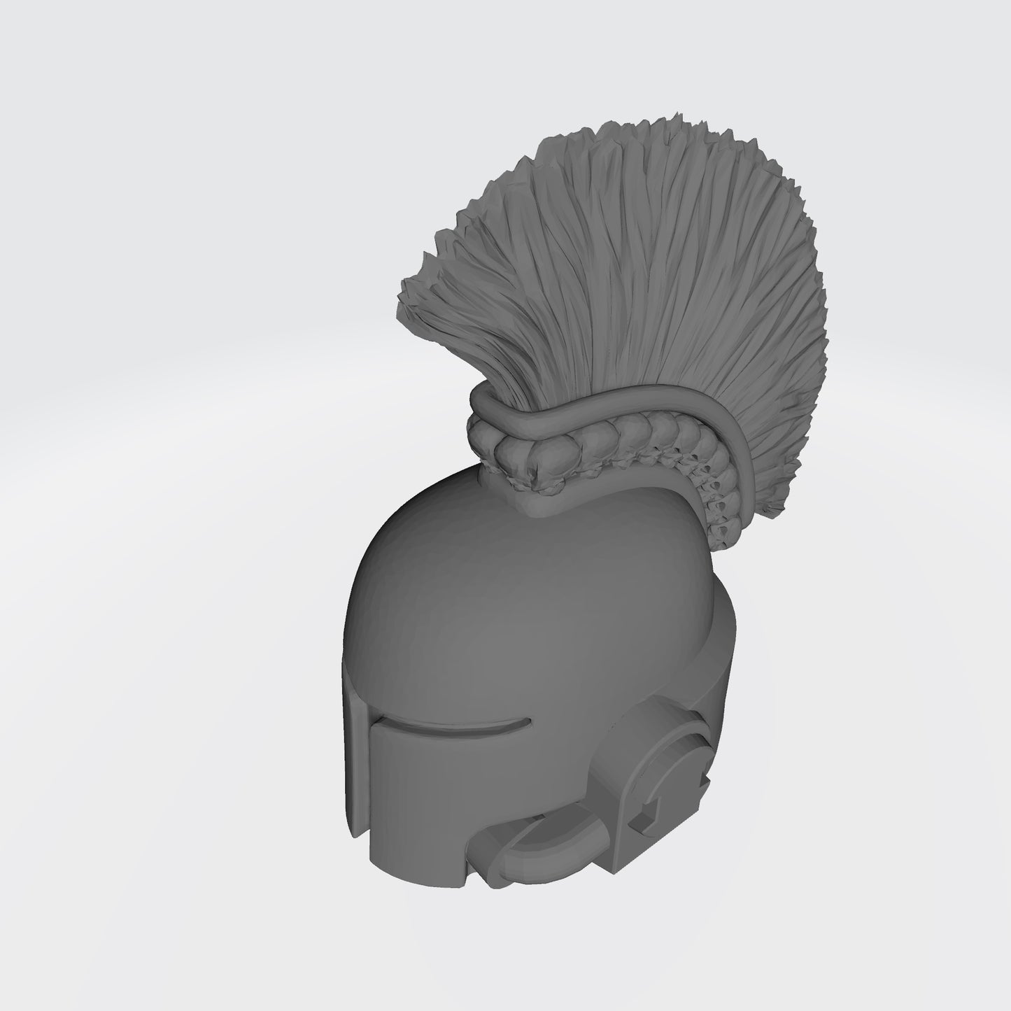 Space Crusader Helmet with Mohawk, Skulls, and Tubes Ver. 2 for McFarlane Toys Space Marine Action Figures