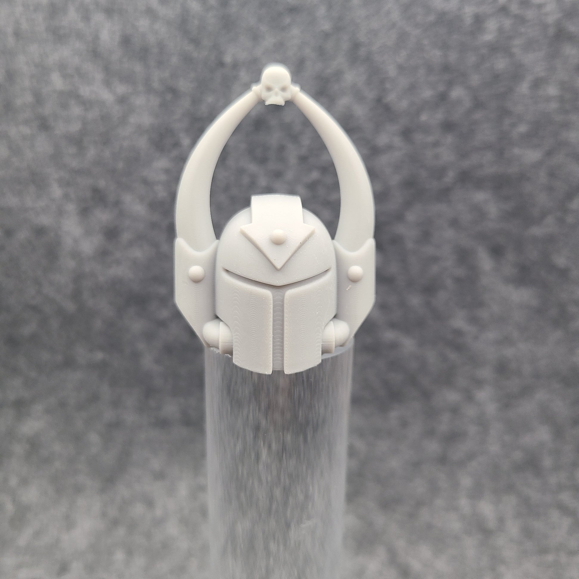 Space Crusader Helmet with Arrows, Horns, and Skull for McFarlane Toys Grimdark Marine Action Figures