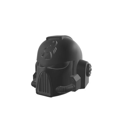 Red Scorpions Chapter Mark VII Helmet for McFarlane Toys Loyalist Marine Action Figures Custom 1:12th Scale Head Swap