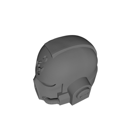 Red Scorpions Chapter Mark VII Helmet V2E for McFarlane Toys Loyalist Marine Action Figures Custom 1:12th Scale Head Swap