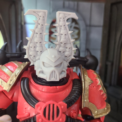 World Eaters Legions Berzerker Skull Helmet Ver. 2 for McFarlane Toys Traitor Marine Action Figures
