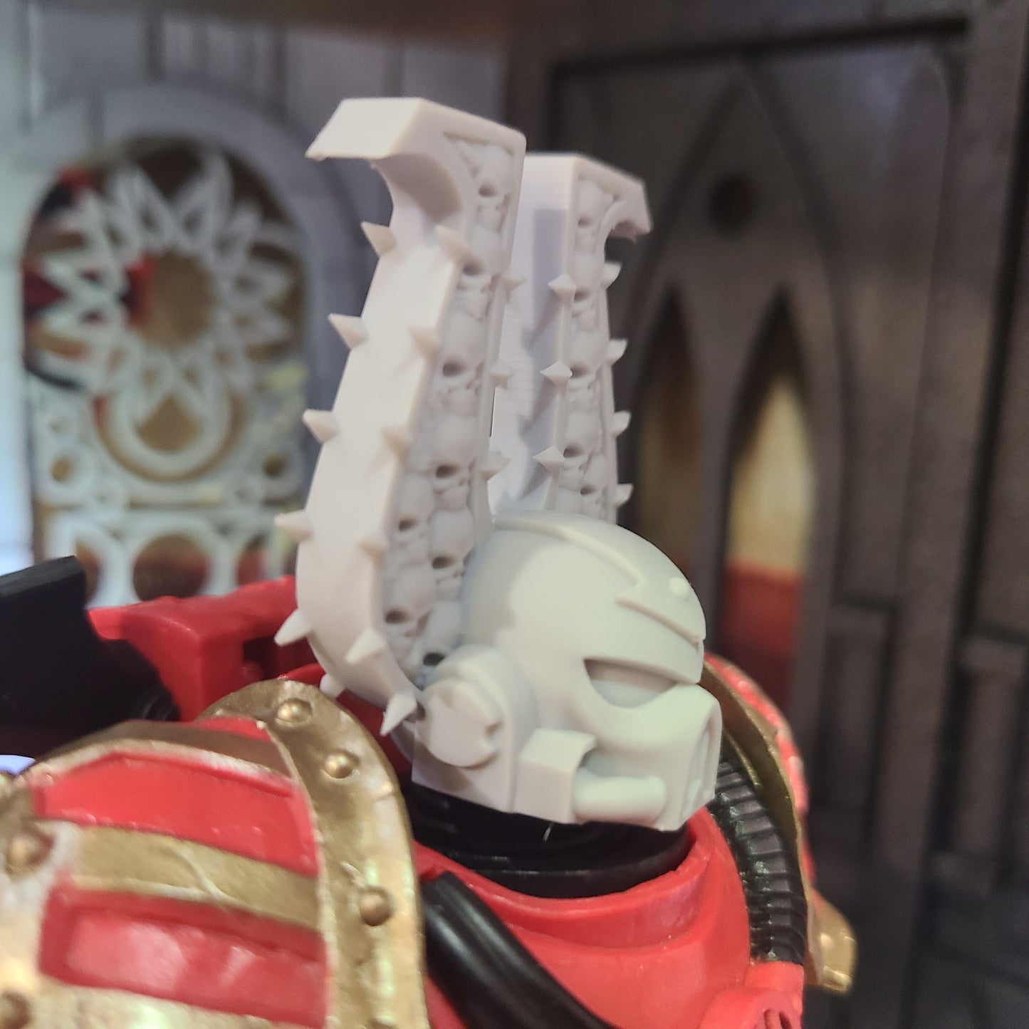 World Eaters Legions Berzerker Skull Helmet Ver. 2 for McFarlane Toys Traitor Marine Action Figures