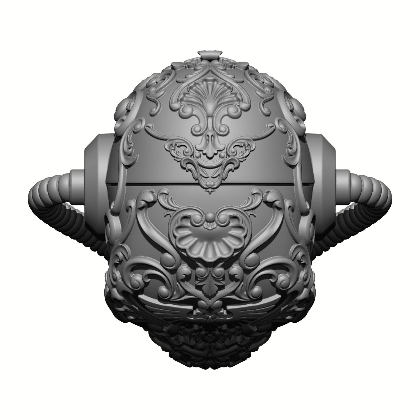 Los Muertos Chapter Chaplain Skull Helmet with Hoses for McFarlane Toys Space Marine Action Figures