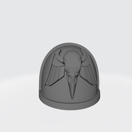 Raven Guard Shrike MK IV Right Shoulder Pad with Raven Skull for McFarlane Toys Space Marine Action Figures