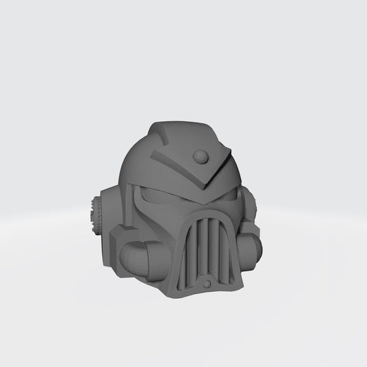 Custom Chaos Undivided Traitor Legions Mark VII Helmet with Arrow for McFarlane Toys Space Marine Action Figures