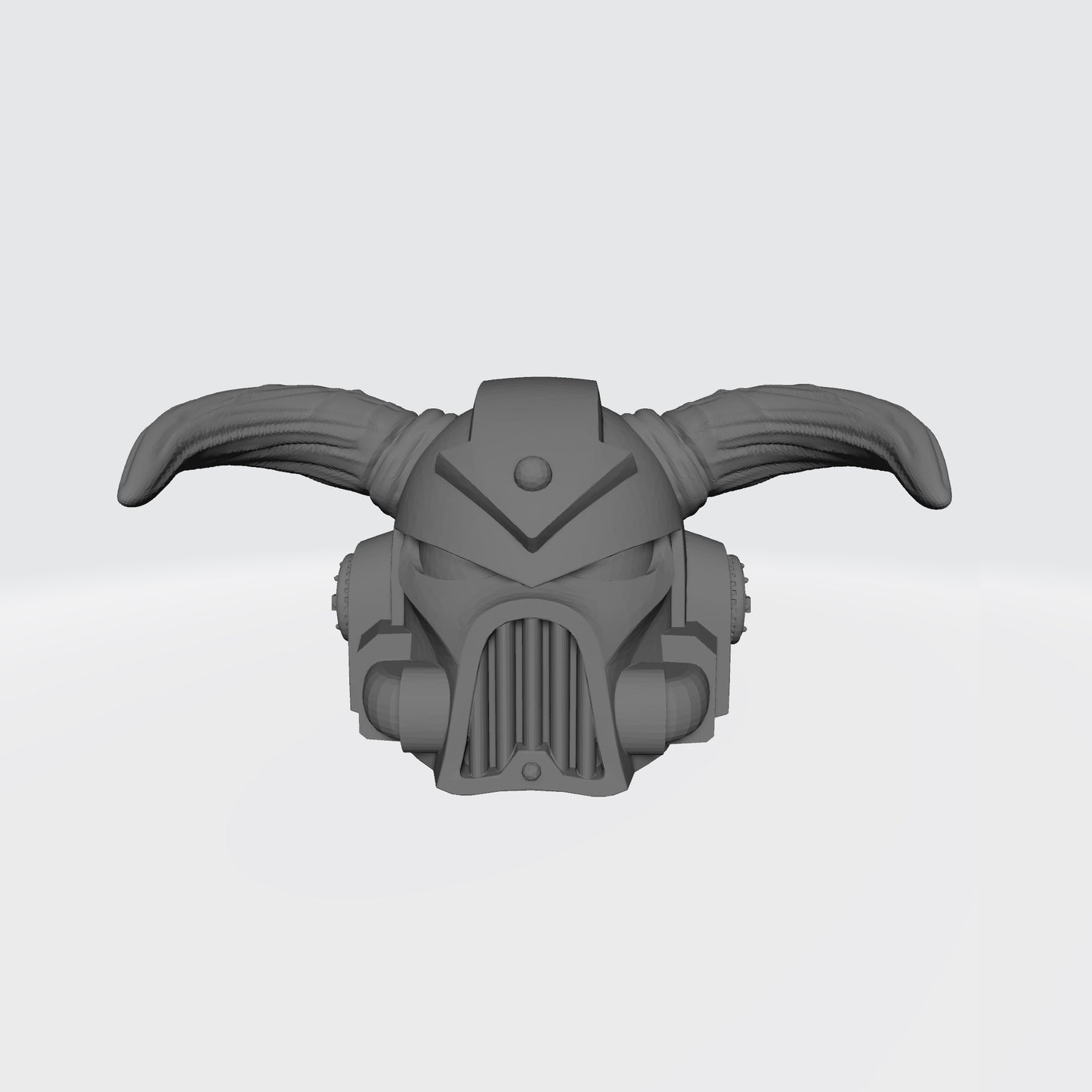 Custom Chaos Marine Traitor Legions Mark VII Helmet with Arrow and Horns for Miniatures and Grimdark Battle Brother Action Figures