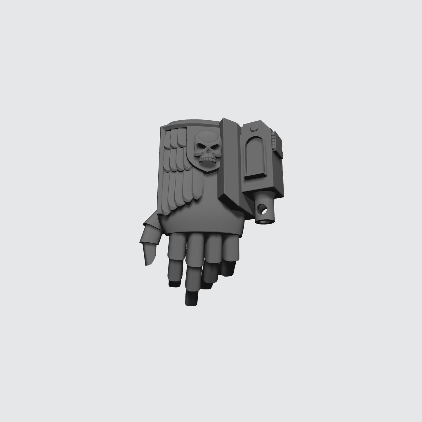 Back Pack with Left Drum Primaris Gravis Captain Mark X Power Armor for McFarlane Toys Space Marine Action Figures Kit