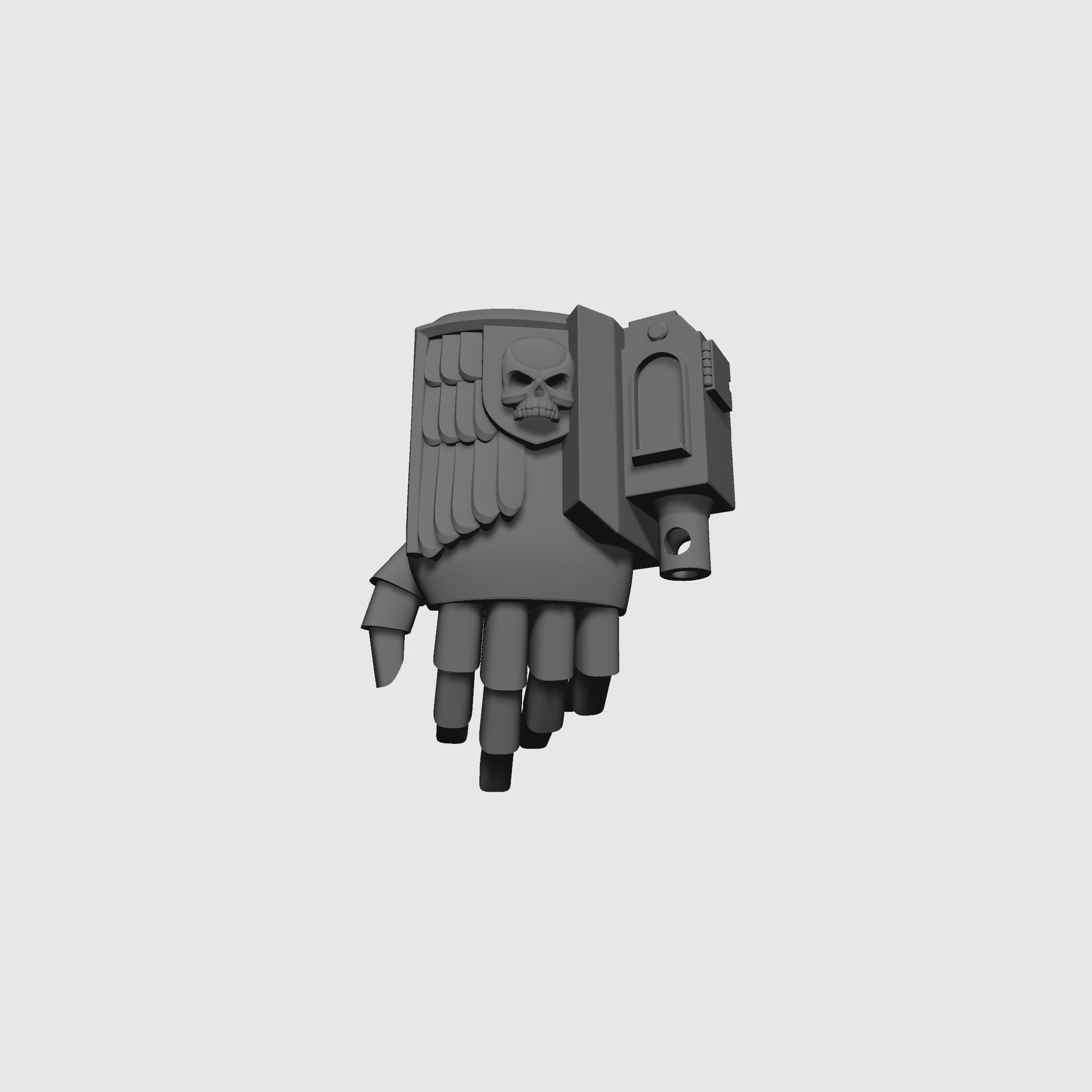 Back Pack with Left Drum Primaris Gravis Captain Mark X Power Armor for McFarlane Toys Space Marine Action Figures Kit