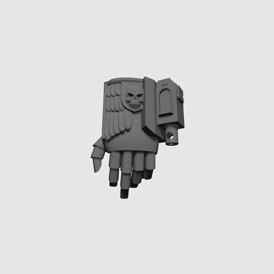 Back Pack with Left Drum Primaris Gravis Captain Mark X Power Armor for McFarlane Toys Space Marine Action Figures Kit