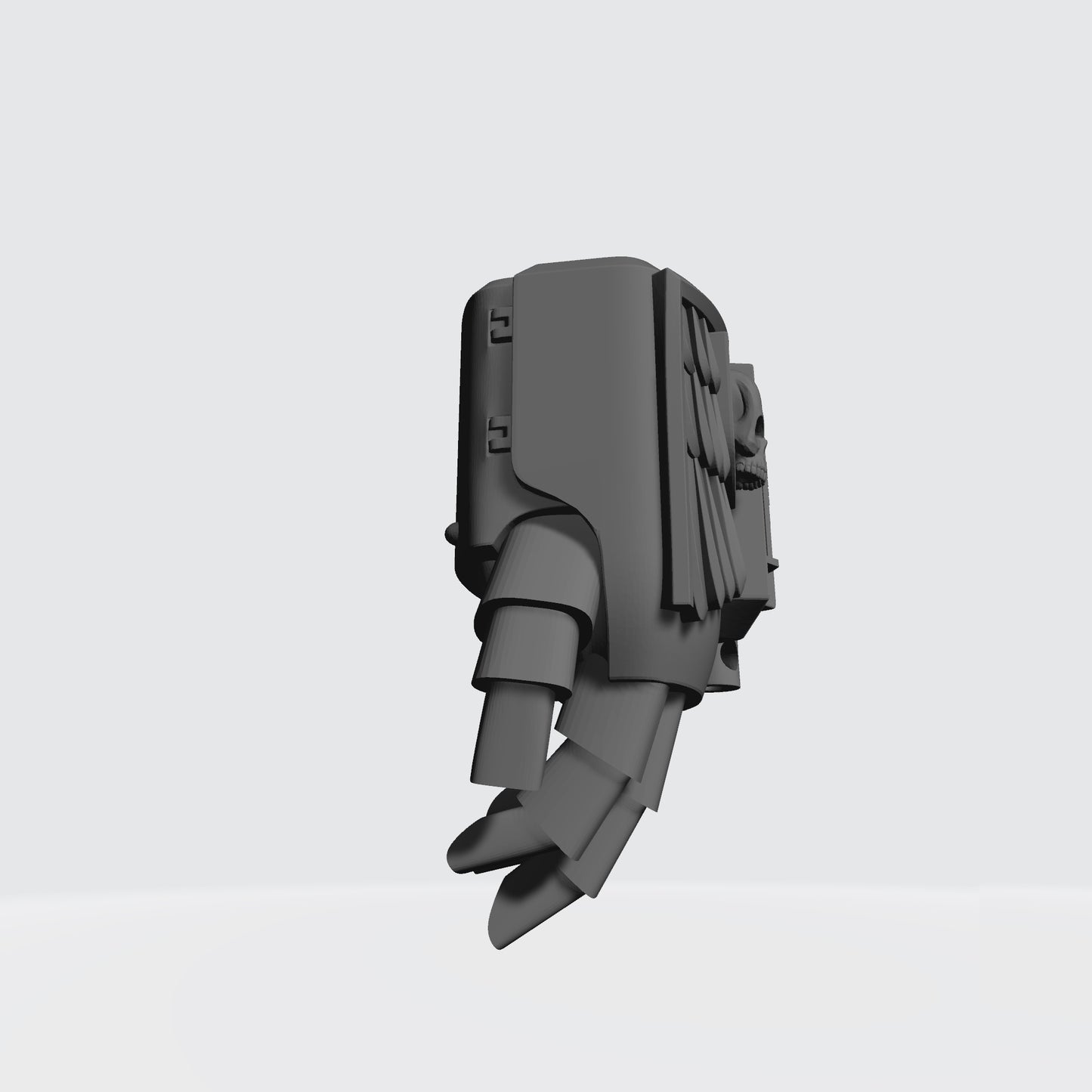 Power Fist Captain Gravis Armour with Wrist-mounted, Ammo Belt-fed Bolter