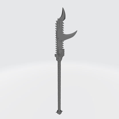 Night Terrors Warrior Order Chain Glaive V1 compatible with McFarlane Toys 7-inch armored action figures