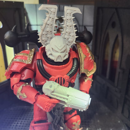World Eaters Legion Betrayer Archaic Plasma Pistol for McFarlane Toys Traitor Marine Action Figures