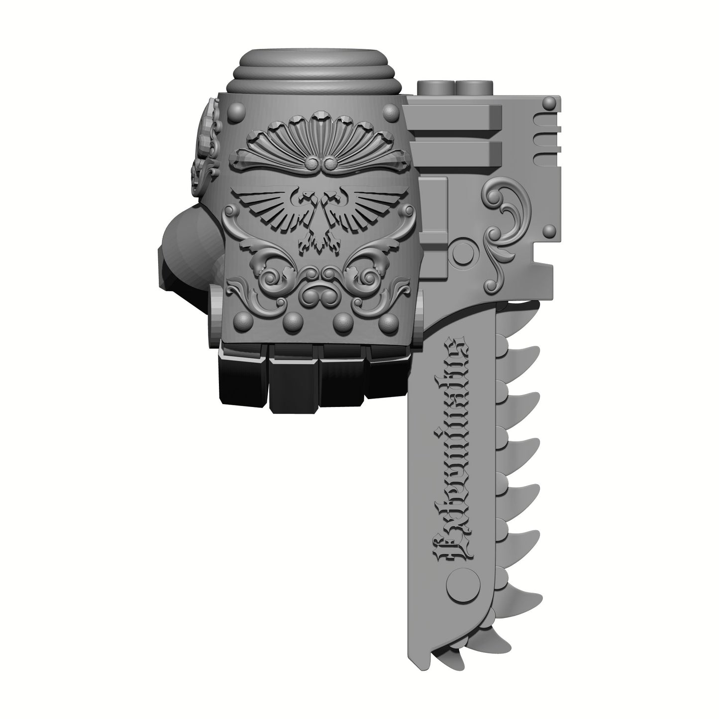 Los Muertos Chapter Left Handed Power Fist with Chainblade for McFarlane Toys Action Figures